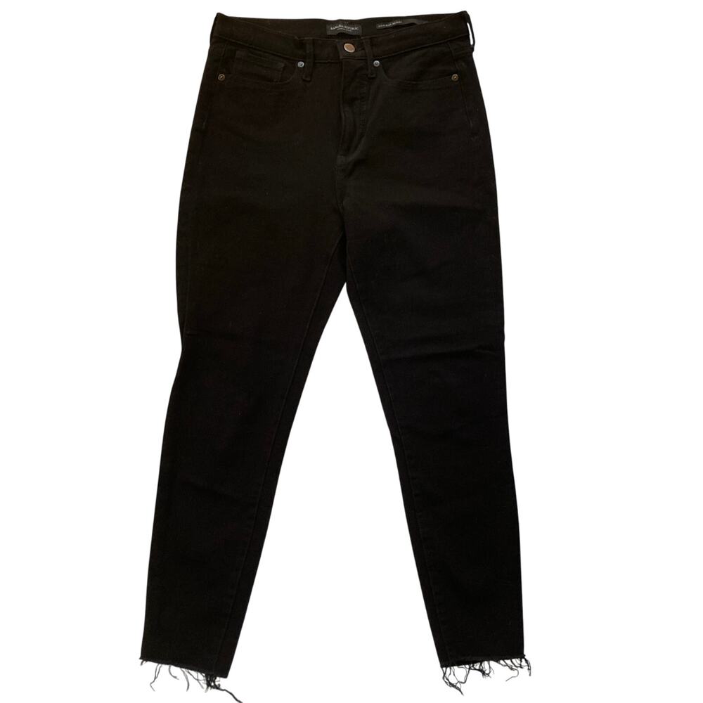 Banana Republic Black High Rise Skinny Jeans Size 29 Stretch Y2K